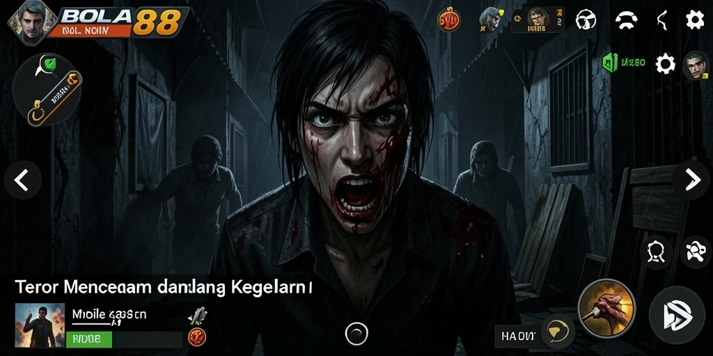 Gameplay menegangkan BOLA88 dengan suasana mencekam.