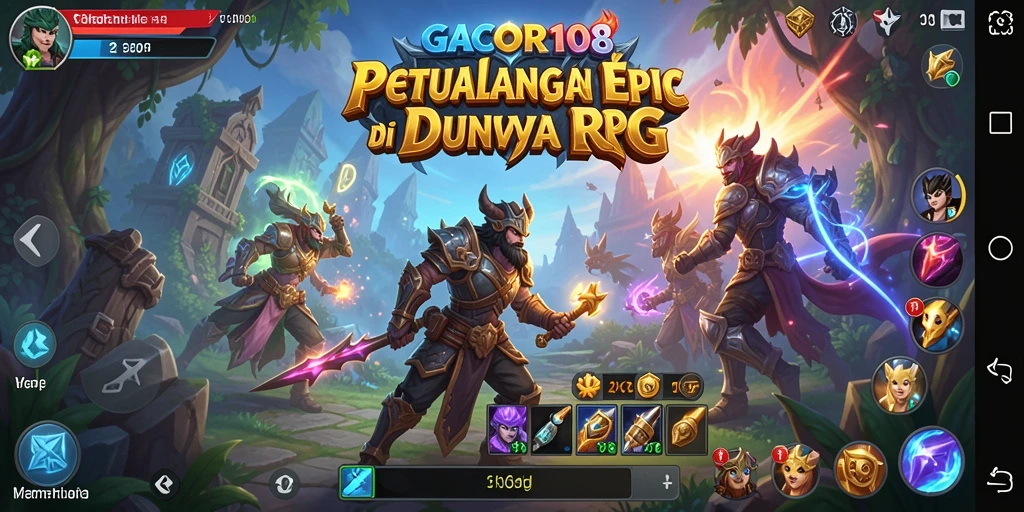 Tampilan gameplay RPG GACOR108 yang epik dan mendebarkan.