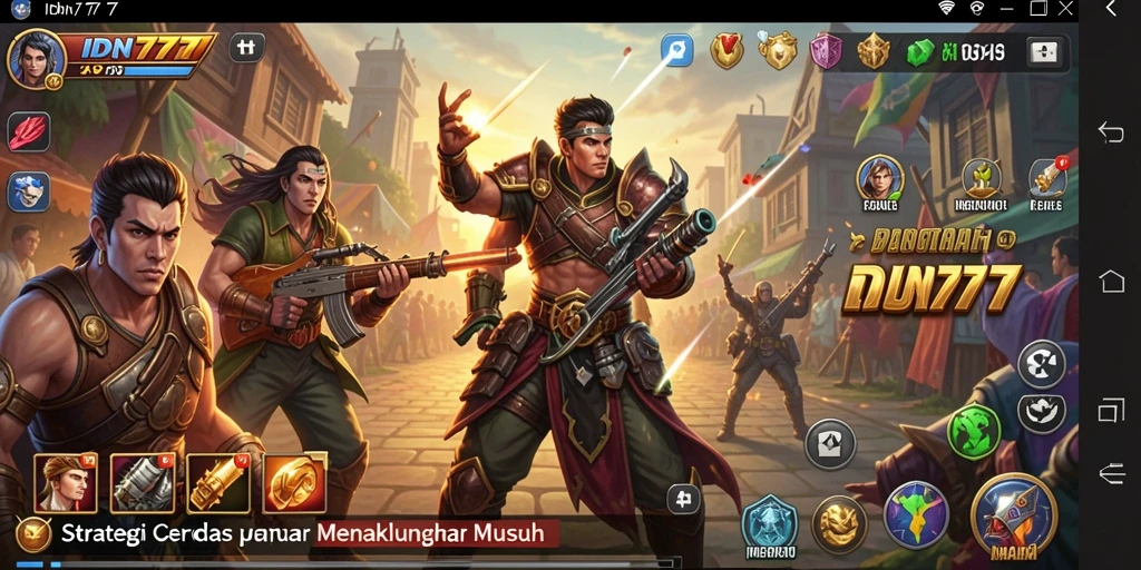 Screenshot menampilkan pertempuran strategis di IDN777 dengan grafik yang menakjubkan.