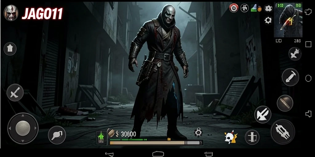 Tangkapan layar menampilkan atmosfer menegangkan dari gameplay JAGO11.
