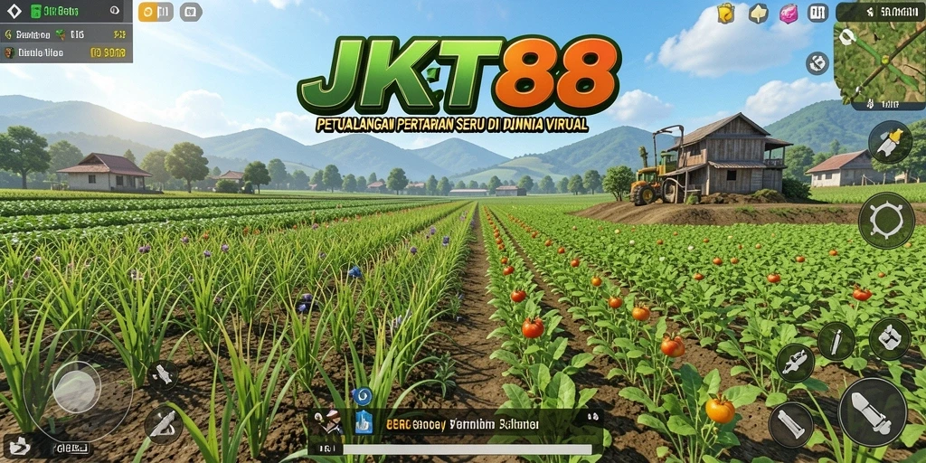Tampilan gameplay JKT88 yang menarik dengan berbagai aktivitas pertanian.