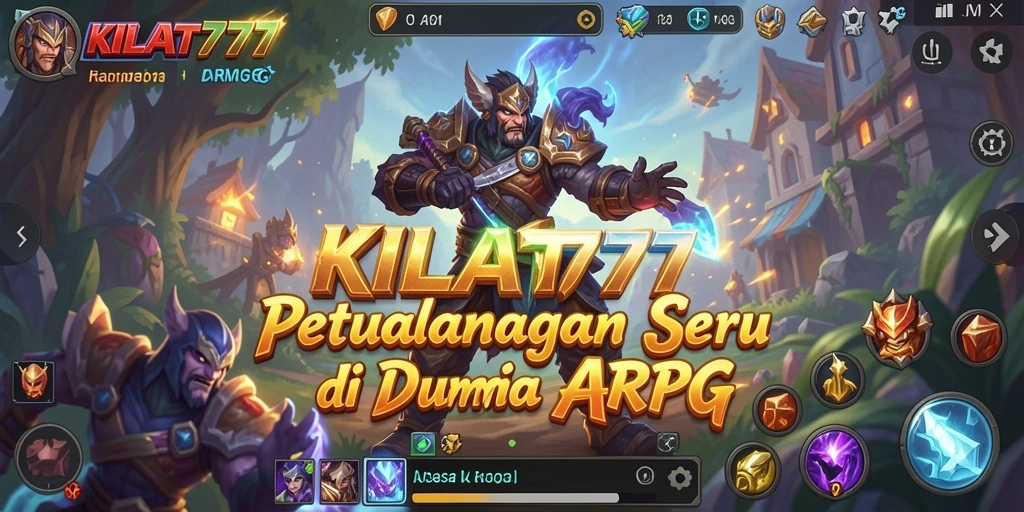 Screenshot gameplay KILAT777 menampilkan aksi pertarungan yang mendebarkan di dunia fantasi.