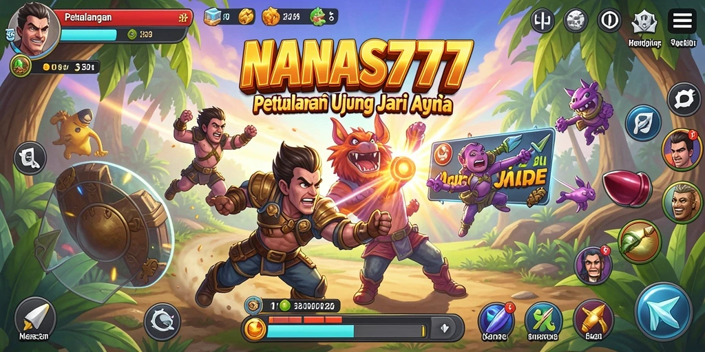 Tampilan gameplay seru dari NANAS777 dengan aksi yang mendebarkan.