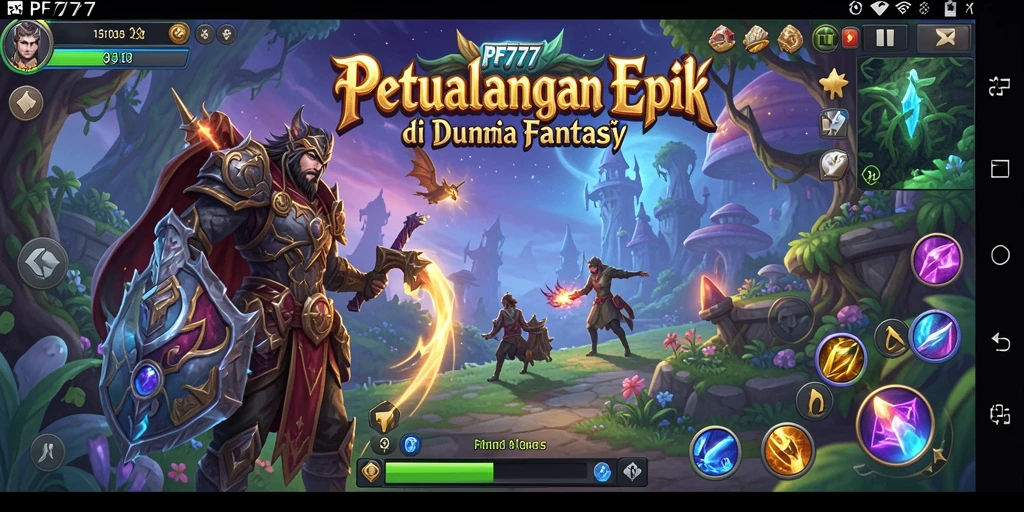 Screenshot utama PF777 yang menunjukkan aksi seru dalam bertarung.