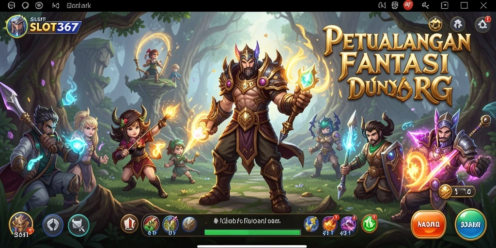 Tampilan gameplay SLOT367 yang menawan dalam dunia RPG.