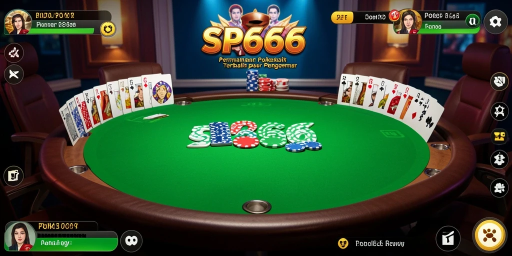 Tampilan awal gameplay SP666 yang seru dan menarik di Poker.