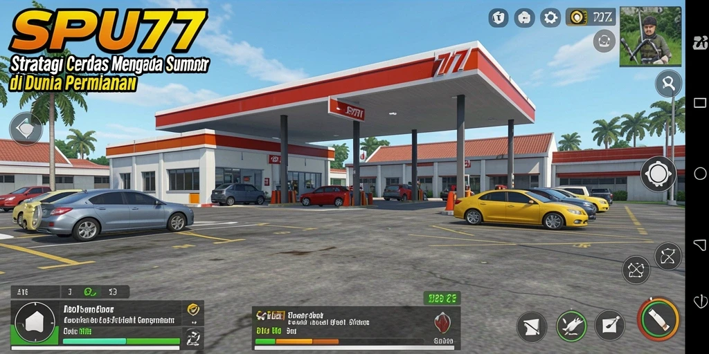 Tampilan gameplay strategis SPBU77 yang mendebarkan dan penuh tantangan.